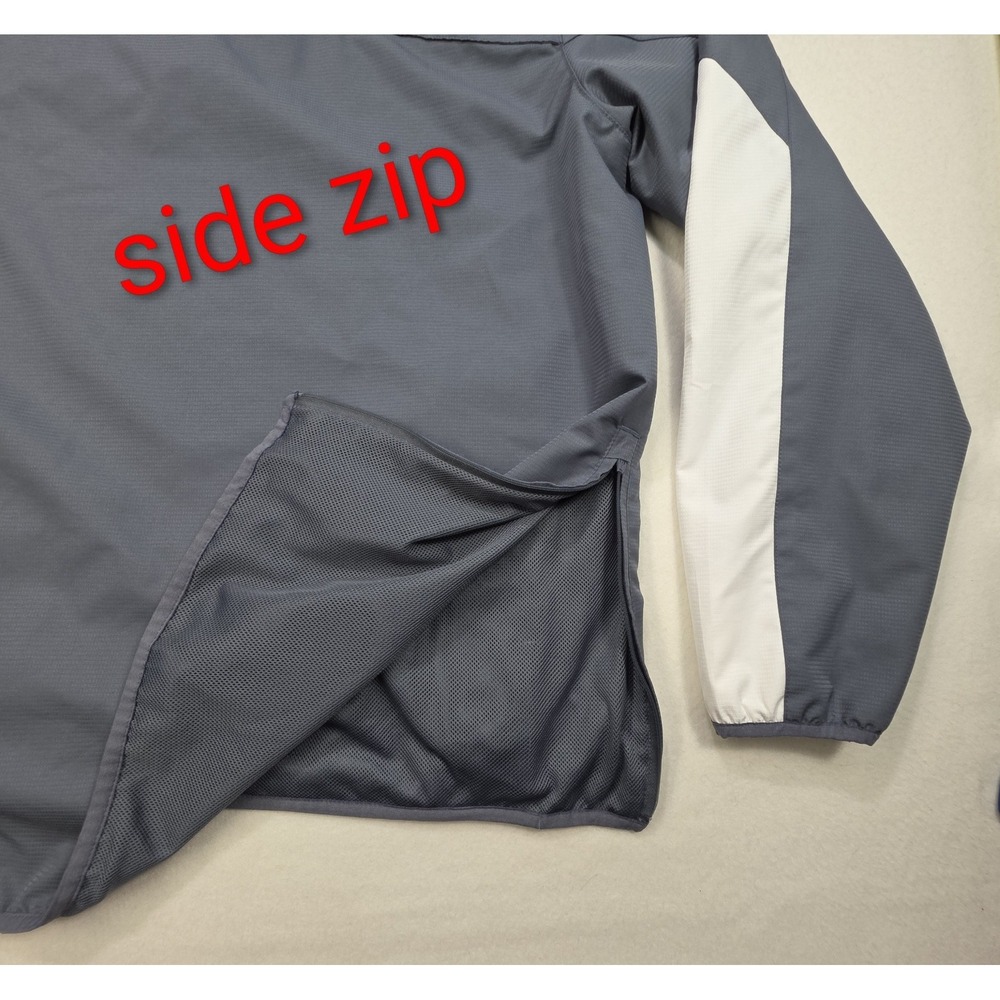 Oberlin College Adidas Jacket Mens XL Pullover Windbreaker Lined Team Issue - Picture 10 of 10